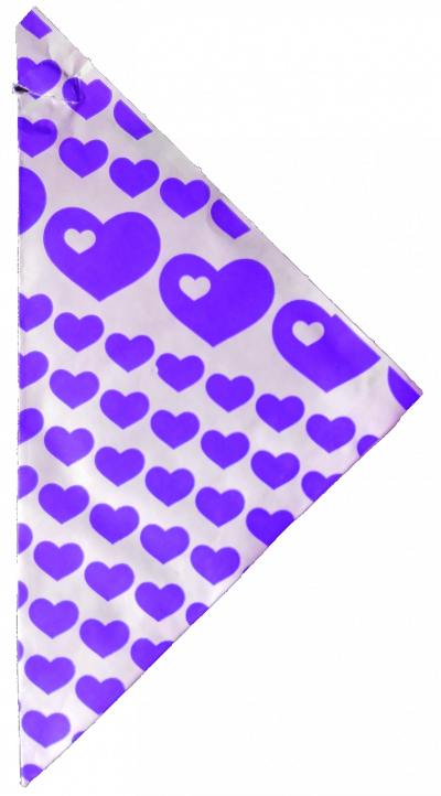 Papierspitztüte 19 cm für 125 g Lila Herzen